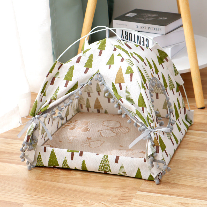 Katten Tent Kat Kat Huis Gesloten Huisdier Bed - Lumoraa