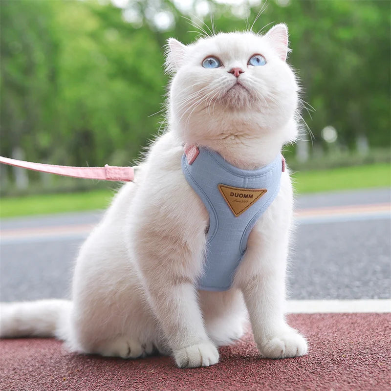 Zacht en Comfortabel Kat Harnas en Lijn – Perfect voor Kleine Huisdieren - Lumoraa
