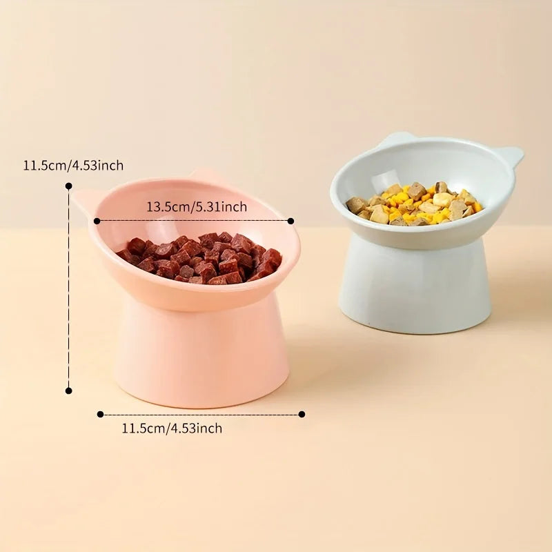 🍽️ Verhoogde Voerbak voor Katten & Kleine Honden – Anti-Kots & Rugvriendelijk - Lumoraa