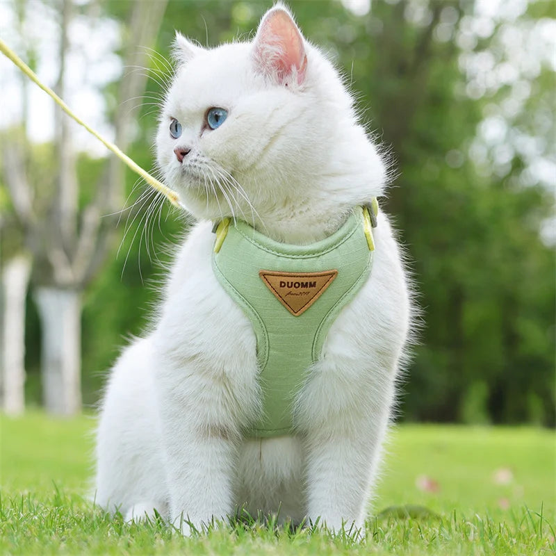 Zacht en Comfortabel Kat Harnas en Lijn – Perfect voor Kleine Huisdieren - Lumoraa