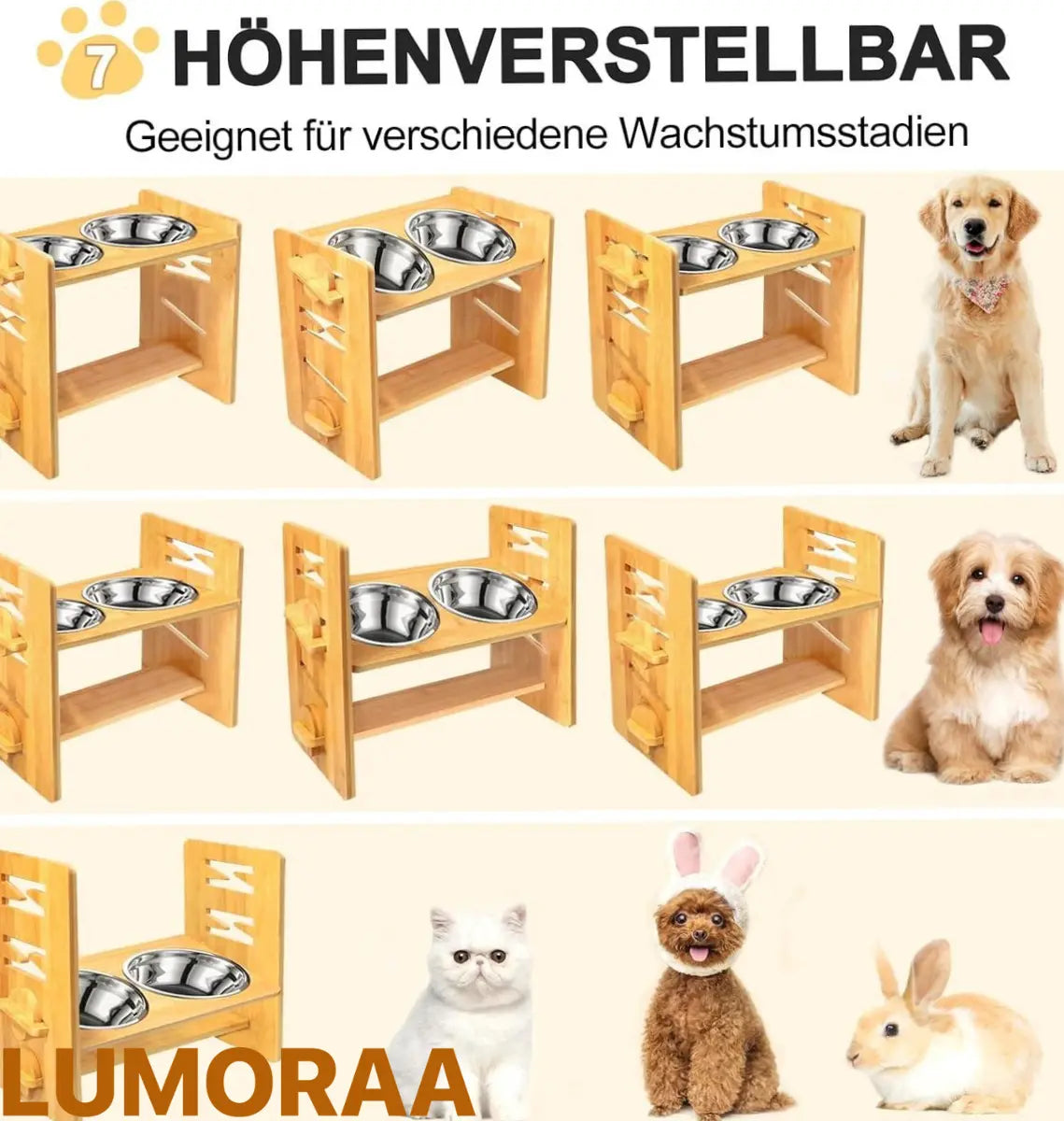 ComfortBowl – Verhoogde & Verstelbare Voerbak voor je Huisdier! 🐾🍽️ - Lumoraa