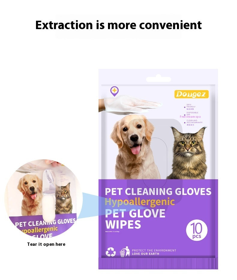 Stomerij Desinfecterend Papier Deodorant Huisdierbenodigdheden Wegwerphandschoenen voor Huisdieren - Lumoraa