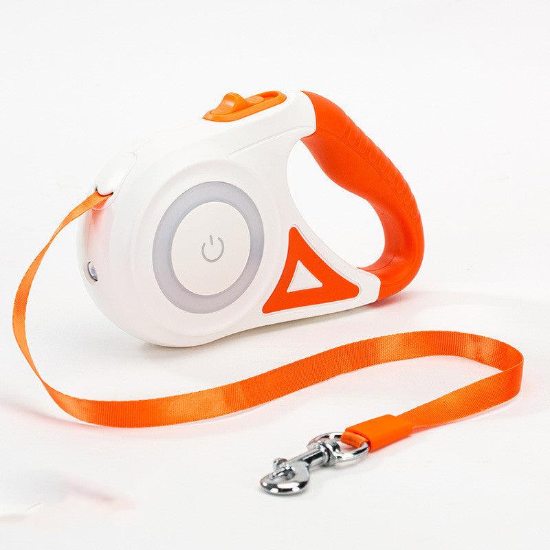 Lumoraa™ Retractable Dog Leash – 3M & 5M | Auto Brake, LED Light, Explosion-Proof Design, Optional Collar - Lumoraa