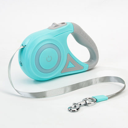 Lumoraa™ Retractable Dog Leash – 3M & 5M | Auto Brake, LED Light, Explosion-Proof Design, Optional Collar - Lumoraa