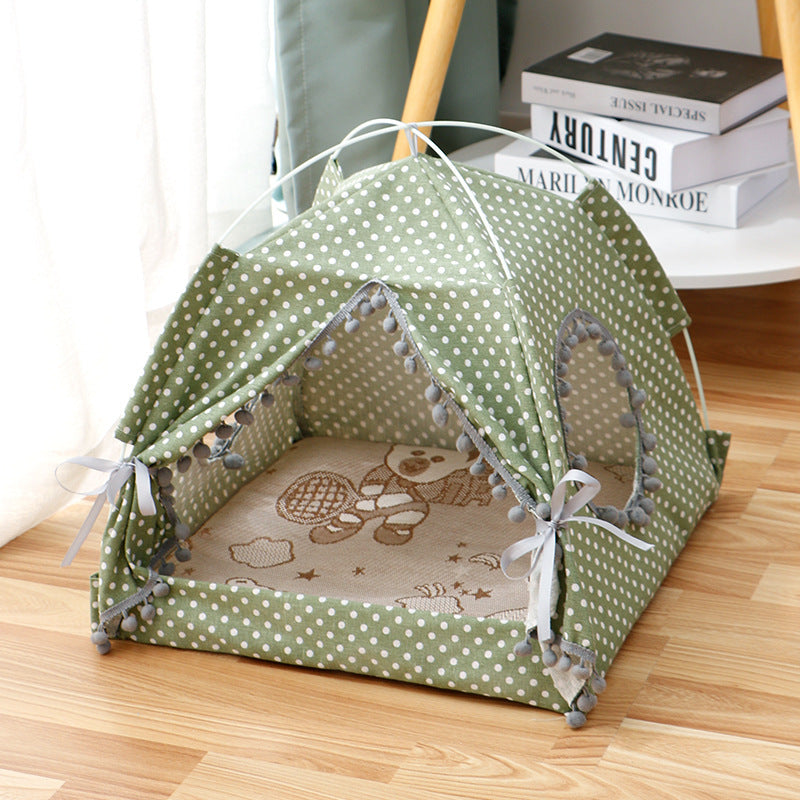 Katten Tent Kat Kat Huis Gesloten Huisdier Bed - Lumoraa