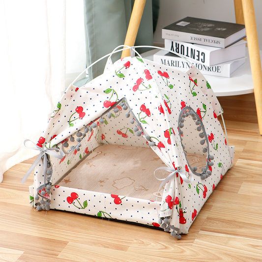 Katten Tent Kat Kat Huis Gesloten Huisdier Bed - Lumoraa