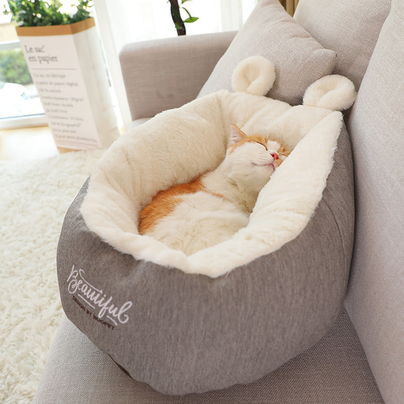 Hondenbed Warming Soft Sleeping Bag Kussen – Comfortabele Puppykussen voor Huisdieren | Hondenslaapzak en Kennel - Lumoraa