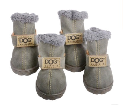 Dikke sneeuwlaarzen voor honden, houd warme teddy herfst- en winterschoenen
