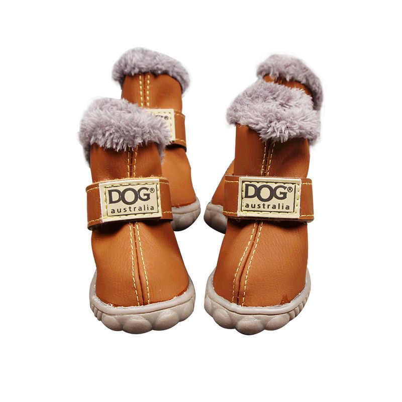 Dikke sneeuwlaarzen voor honden, houd warme teddy herfst- en winterschoenen