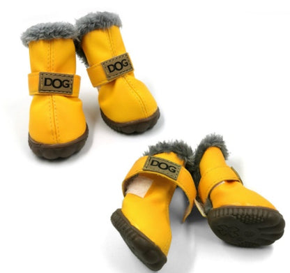 Dikke sneeuwlaarzen voor honden, houd warme teddy herfst- en winterschoenen