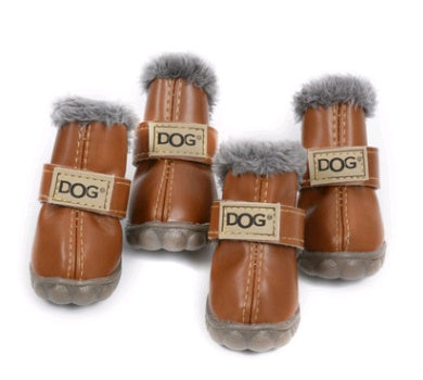 Dikke sneeuwlaarzen voor honden, houd warme teddy herfst- en winterschoenen