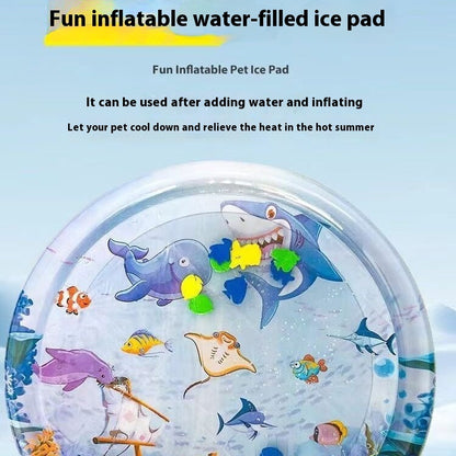 AquaFish™ – Verkoelend Waterbed in Visvorm | Voor Katten & Kleine Honden