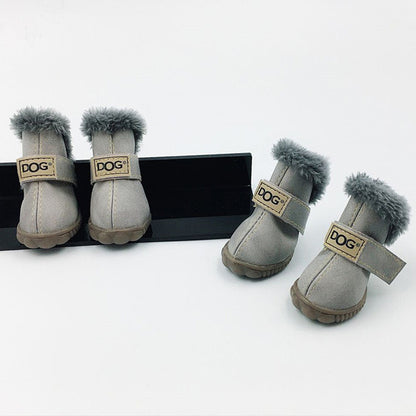 Dikke sneeuwlaarzen voor honden, houd warme teddy herfst- en winterschoenen