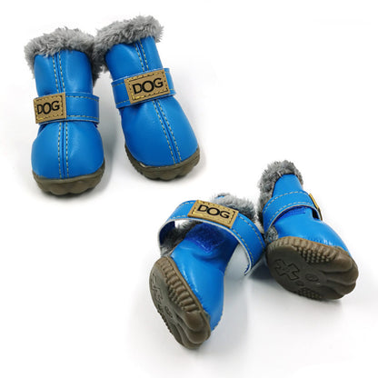 Dikke sneeuwlaarzen voor honden, houd warme teddy herfst- en winterschoenen