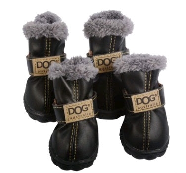 Dikke sneeuwlaarzen voor honden, houd warme teddy herfst- en winterschoenen