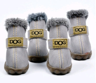 Dikke sneeuwlaarzen voor honden, houd warme teddy herfst- en winterschoenen
