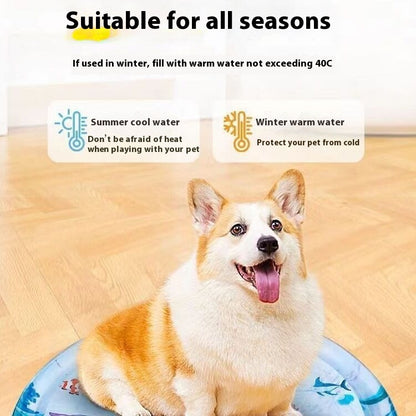 AquaFish™ – Verkoelend Waterbed in Visvorm | Voor Katten & Kleine Honden