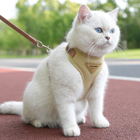 Zacht en Comfortabel Kat Harnas en Lijn – Perfect voor Kleine Huisdieren - Lumoraa
