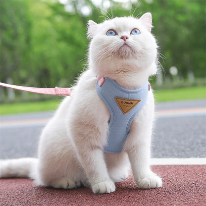 Zacht en Comfortabel Kat Harnas en Lijn – Perfect voor Kleine Huisdieren - Lumoraa