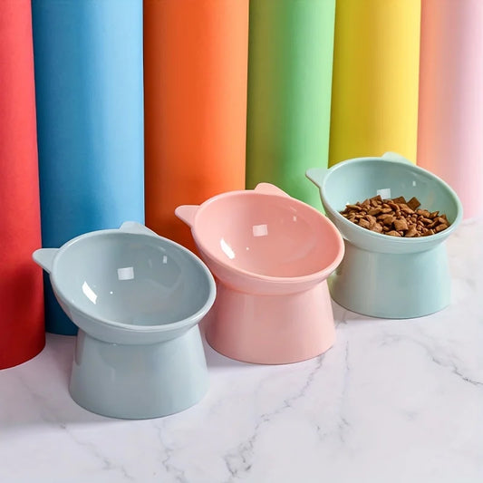 🍽️ Verhoogde Voerbak voor Katten & Kleine Honden – Anti-Kots & Rugvriendelijk - Lumoraa