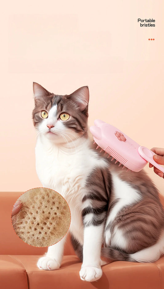 Slimme Stoomborstel voor Katten en Honden – Anti-Klit & Anti-Statisch - Lumoraa