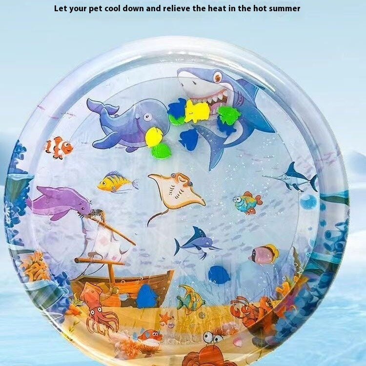 AquaFish™ – Verkoelend Waterbed in Visvorm | Voor Katten & Kleine Honden