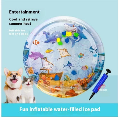 AquaFish™ – Verkoelend Waterbed in Visvorm | Voor Katten & Kleine Honden
