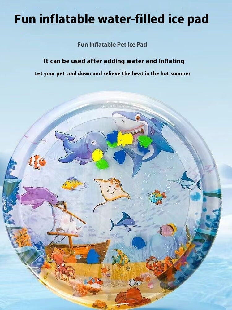 AquaFish™ – Verkoelend Waterbed in Visvorm | Voor Katten & Kleine Honden