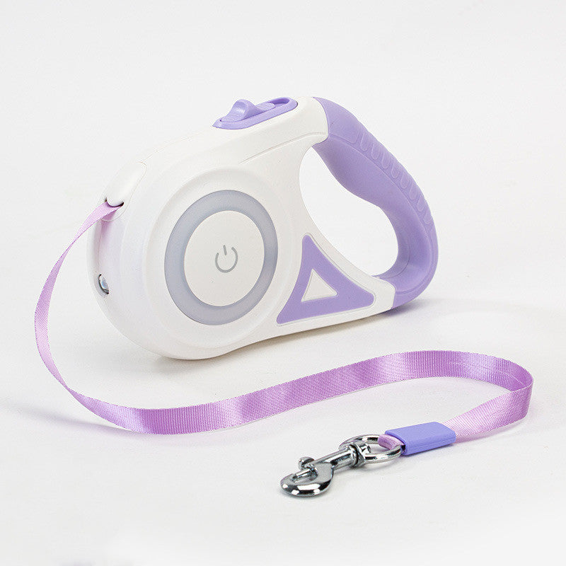 Lumoraa™ Retractable Dog Leash – 3M & 5M | Auto Brake, LED Light, Explosion-Proof Design, Optional Collar - Lumoraa