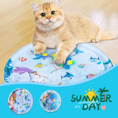 AquaFish™ – Verkoelend Waterbed in Visvorm | Voor Katten & Kleine Honden