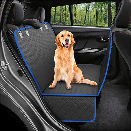 Hond Auto Zitplaatshoes Mesh Dierenvervoerder Hammock Veiligheidsbeschermer Auto Achterbankmat Met Rits En Zak Voor Reizen - Lumoraa