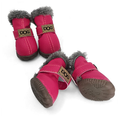 Dikke sneeuwlaarzen voor honden, houd warme teddy herfst- en winterschoenen